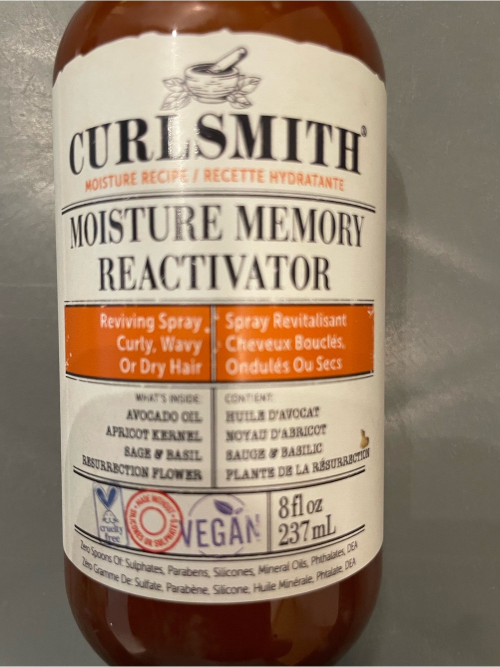 Curlsmith Moisture Memory Reactivator 8 fl oz New - Picture 4 of 4